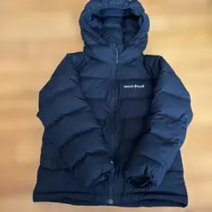 mont-bell130 ブラックフード付きダウンジャケット GORE-TEX