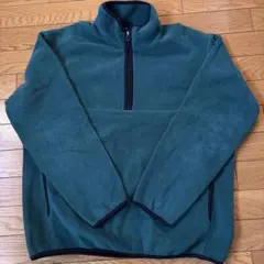 ユニクロ グリーンハーフジップフリース