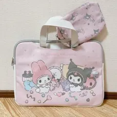 マイメロディ クロミ エンジェルポーチ付きマルチケース PCケース PCバッグ