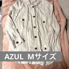 AZUL BY MOUSSY 長袖シャツ ベージュ　混麻のサムネイル