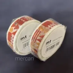 マスキングテープ2個セット(mt・くずはモールパターン)
