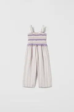 ZARA ベビー　ストレッチ ストライプ テクスチャー ジャンプスーツのサムネイル