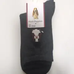 Hush Puppies 犬デザイン ソックス 25~27cm