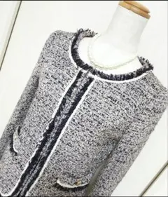 約4万円購入 any sis 組曲 ツイード ジャケット ネイビー系 美品