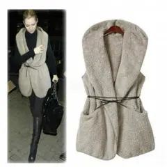 ❤限定価格❤ベルト付きコート アウター　フワモコ