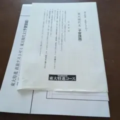 東大現代文 予習課題　直前テストゼミ　東進のサムネイル