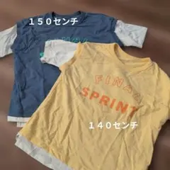 お揃いレイヤードＴシャツ２枚セット