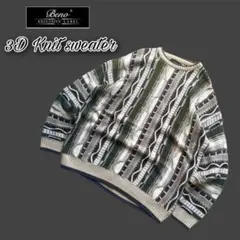 "Beno" COOGI風 3Dニットセーター