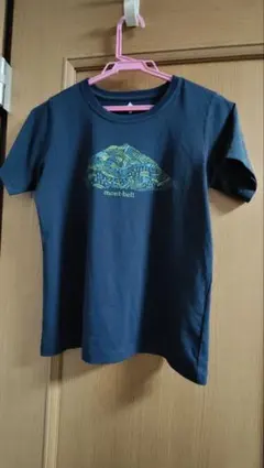 mont-bell 半袖Tシャツ 山岳グラフィック ネイビーのサムネイル
