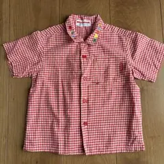 MIKI HOUSE ギンガムチェック 半袖シャツ 90cm 日本製