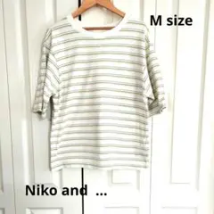 Niko and... ニコアンド　ボーダー　半袖　Tシャツ　Mサイズ