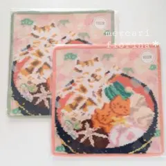 フェイラー　タオルハンカチ　オゾウニモチモチネコ　2種　猫　ネコ