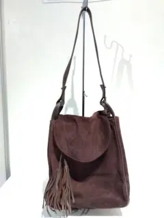 マックスマーラ Max Mara 2way ショルダーバッグ スエード 茶 マックスマーラ Max Mara 2way ショルダーバッグ スエード 茶 - メルカリ