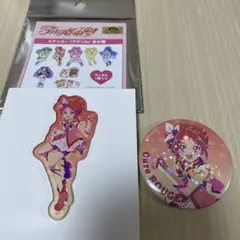 キュアルージュ ステッカー＆缶バッジ プリキュア5GOGO