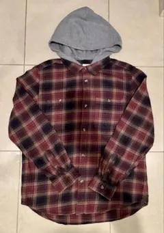 OLD NAVY フードネル　L シャドーチェック
