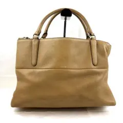 COACH ペプルド オールレザー ハンドバッグ ゴールド金具 多収納 大容量