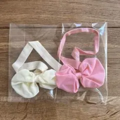 リボン付きヘアバンド2個セット
