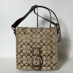 2510-500｜美品｜コーチ シグネチャー ショルダーバッグ ブラウン