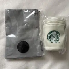 Starbucks 2026カップポーチ ホワイトとボトルサコッシュ　2点セット