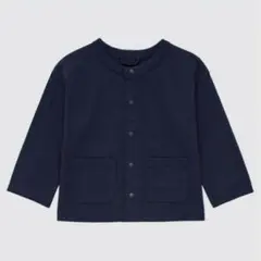 ユニクロベビー　エアリズムコットンUVカットカーディガン　ネイビー　80㎝