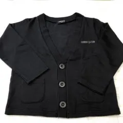 コムサイズム　黒カーディガン　120センチ