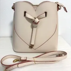 【美品】VIS ハートカット 2WAYバッグ ベージュ ベージュ系(28)