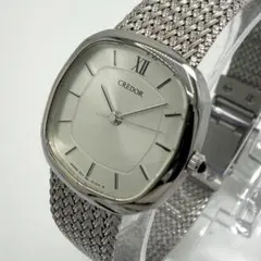 【稼動】 SEIKO クレドール 腕時計 レディース シルバー オクタゴン 3針のサムネイル