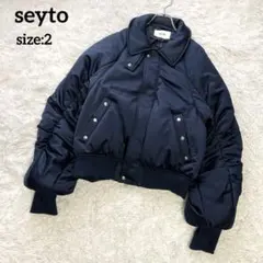 2025年最新】Seyto ヴィンテージサテンギャザーブルゾンの人気