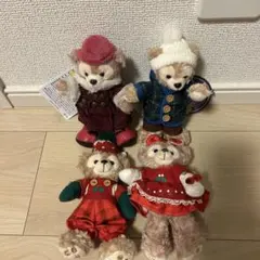 ダッフィー シェリーメイ クリスマス ウィンター ぬいぐるみバッジ