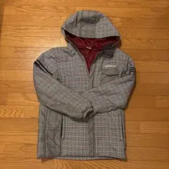 チェック柄フード付きジャンパー