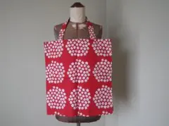 マリメッコ赤トートバッグ