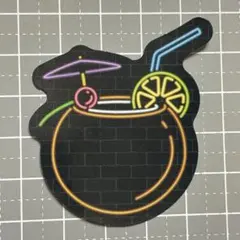 【TTT-29】防水ステッカー ネオン ネオンカラー ココナッツ ヤシの実