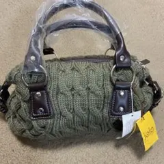 ニットハンドバッグ