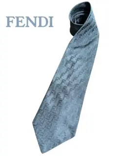FENDI ネクタイ ズッカ柄 シルク100% イタリア製 高級ロゴのサムネイル