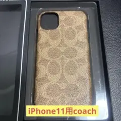 COACH iPhone 11 用ケース シグネチャー柄
