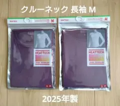 HEATTECH クルーネック長袖Tシャツ M 2025年製 2枚セット