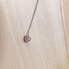 ほおずき ハート ネックレス ピンクゴールド