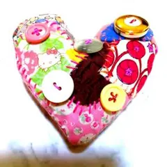 ハート型ハローキティハンドメイドブローチ 限定版ピンク