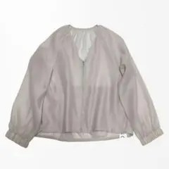 【美品】LOUNIE ルーニィ シアーブルゾン シアーライトジャケット 洗えるのサムネイル