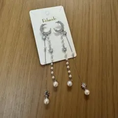 Refinado 月と星のロングピアス