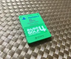 プレイステーション2　メモリーカード　SONY純正品　限定版　みんなのゴルフ