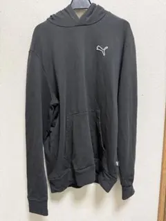 PUMA ブラック フード付きパーカー L