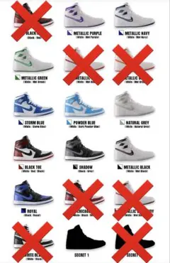 NIKE Air Jordan 1 High 85 ミニチュア 11点セット