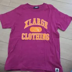 XLARGE プリントTシャツ マゼンタ