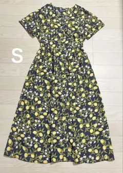 新品 GU ケイタマルヤマ KEITAMARUYAMA レモン柄ワンピース XL - メルカリ