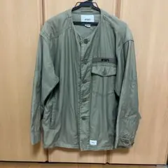 wtaps scout 19ss ノーカラーミリタリーシャツ