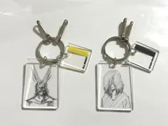 ヒロアカ クリアベースキーホルダー　オールマイト　相澤消太　セット