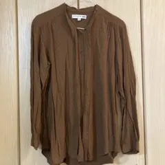 INES DE LA FRESSANGE ブラウン ドット柄 シャツ Mのサムネイル