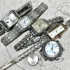 稼働品☆ヴィンテージ 手巻きSEIKO、CITIZEN、RADO等レディース6点