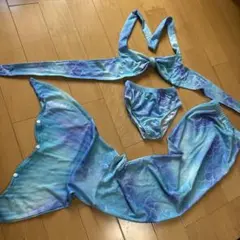マーメイドスイムウェアセット（青色）130